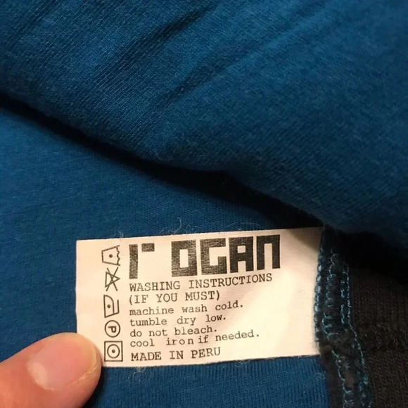 Rogan NYC Full Zip Long Sleeve Hoodie Sweatshirt black blue women’s size Small - Picture 8 of 12